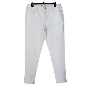 INC International Concepts Womens White Boyfriend Straight Leg Jeans Size 8/29